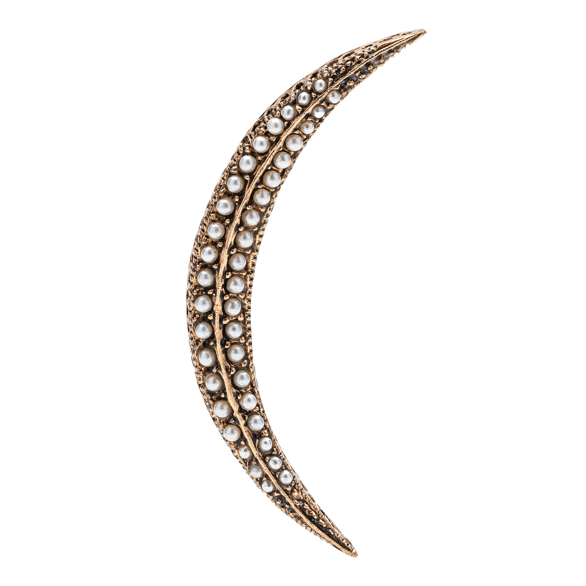 DIAMOND CRESCENT BROOCH MEDIUM