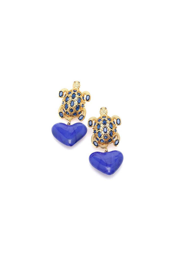 CARETTA WITH HEART EARRINGS