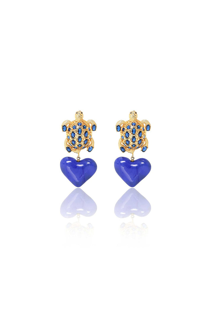 CARETTA WITH HEART EARRINGS