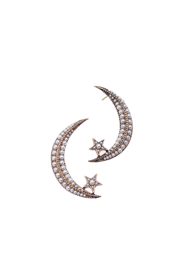 PEARL CRESCENT EARRINGS