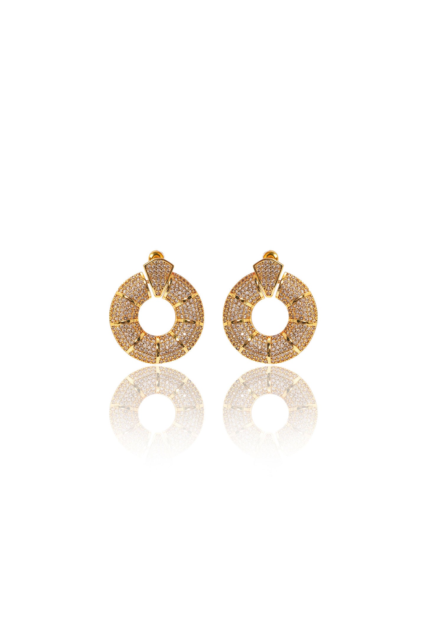 GOLD CIRCLE EARRINGS