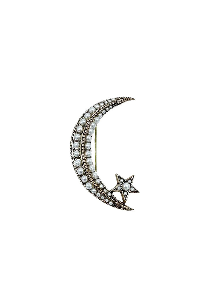 PEARL CRESCENT BROOCH